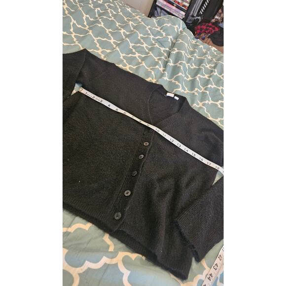 Gap XS Black Long Sleeve Button Up Sweater - Picture 7 of 10